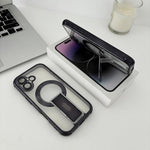 Custodia magnetica antiurto per telefono con airbag a quattro angoli elettrolitico Phantom, supporto invisibile, antiurto., For iPhone 17 Pro Max, For iPhone 17 Pro, For iPhone 17