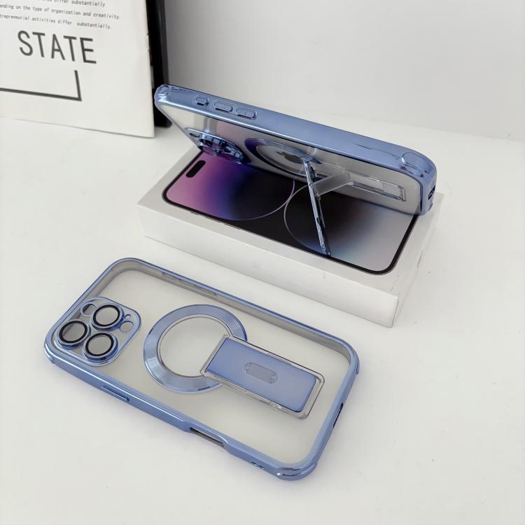 Custodia magnetica antiurto per telefono con airbag a quattro angoli elettrolitico Phantom, supporto invisibile, antiurto., For iPhone 16 Pro Max, For iPhone 16 Pro, For iPhone 16