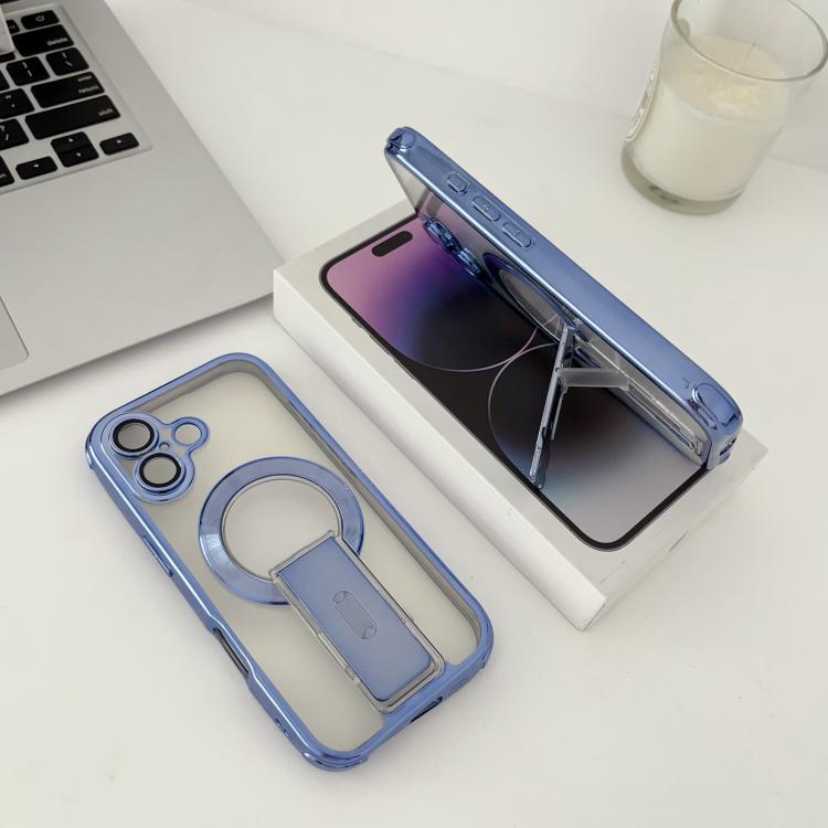 Custodia magnetica antiurto per telefono con airbag a quattro angoli elettrolitico Phantom, supporto invisibile, antiurto., For iPhone 16 Pro Max, For iPhone 16 Pro, For iPhone 16
