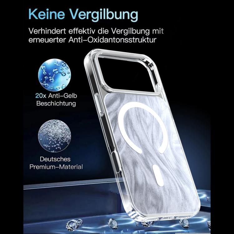 Custodia magnetica per telefono con motivo coda di volpe in cristallo, For iPhone 17 Pro Max, For iPhone 17 Pro
