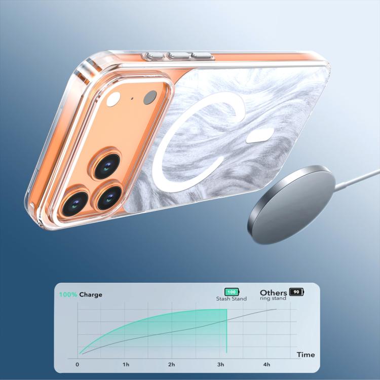 Custodia magnetica per telefono con motivo coda di volpe in cristallo, For iPhone 17 Pro Max, For iPhone 17 Pro