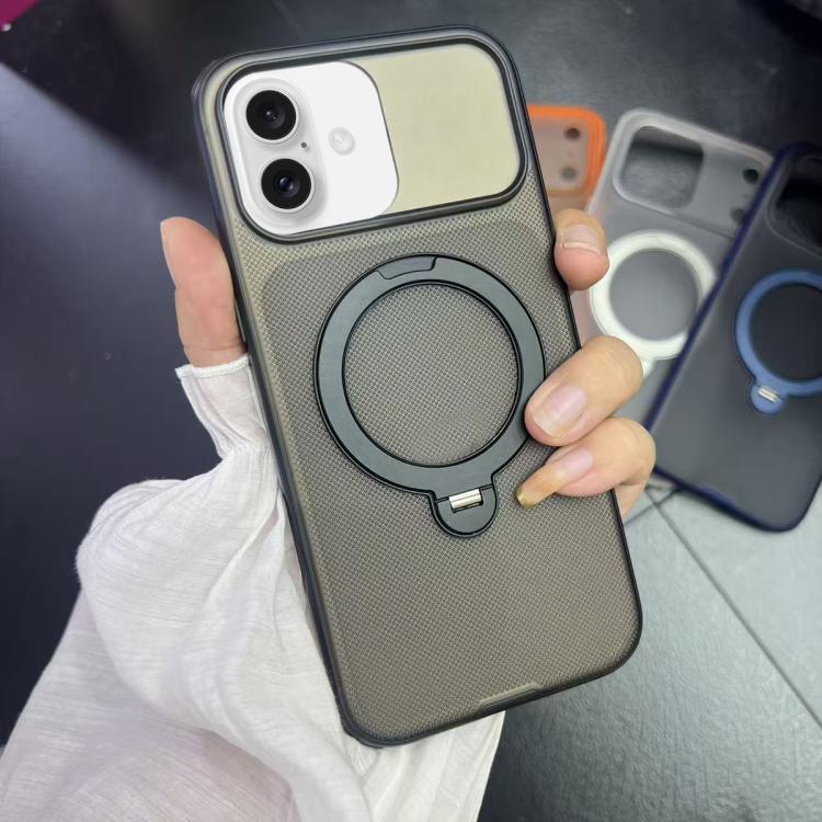 Custodia magnetica per telefono con supporto girevole a 360 gradi e texture a pois satinati., For iPhone 17 Pro Max, For iPhone 17 Pro, For iPhone 17, For iPhone 16 Pro Max, For iPhone 16 Pro, For iPhone 16