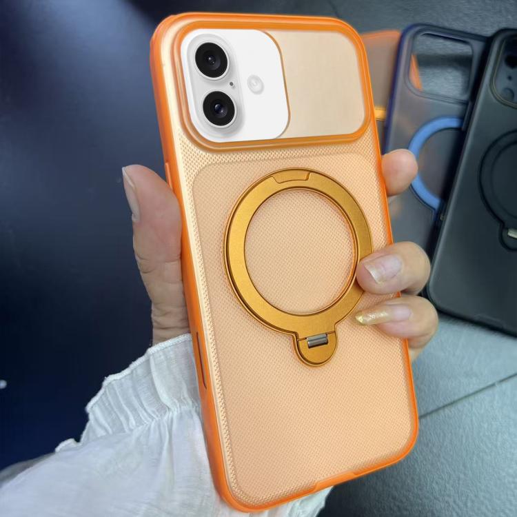 Custodia magnetica per telefono con supporto girevole a 360 gradi e texture a pois satinati., For iPhone 17 Pro Max, For iPhone 17 Pro, For iPhone 17, For iPhone 16 Pro Max, For iPhone 16 Pro, For iPhone 16