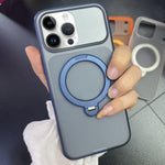 Custodia magnetica per telefono con supporto girevole a 360 gradi e texture a pois satinati., For iPhone 13 Pro Max, For iPhone 13 Pro, For iPhone 13