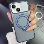 Custodia magnetica per telefono con supporto girevole a 360 gradi e texture a pois satinati., For iPhone 13 Pro Max, For iPhone 13 Pro, For iPhone 13