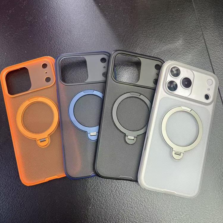 Custodia magnetica per telefono con supporto girevole a 360 gradi e texture a pois satinati., For iPhone 13 Pro Max, For iPhone 13 Pro, For iPhone 13