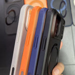 Custodia magnetica per telefono con supporto girevole a 360 gradi e texture a pois satinati., For iPhone 17 Pro Max, For iPhone 17 Pro, For iPhone 17, For iPhone 16 Pro Max, For iPhone 16 Pro, For iPhone 16