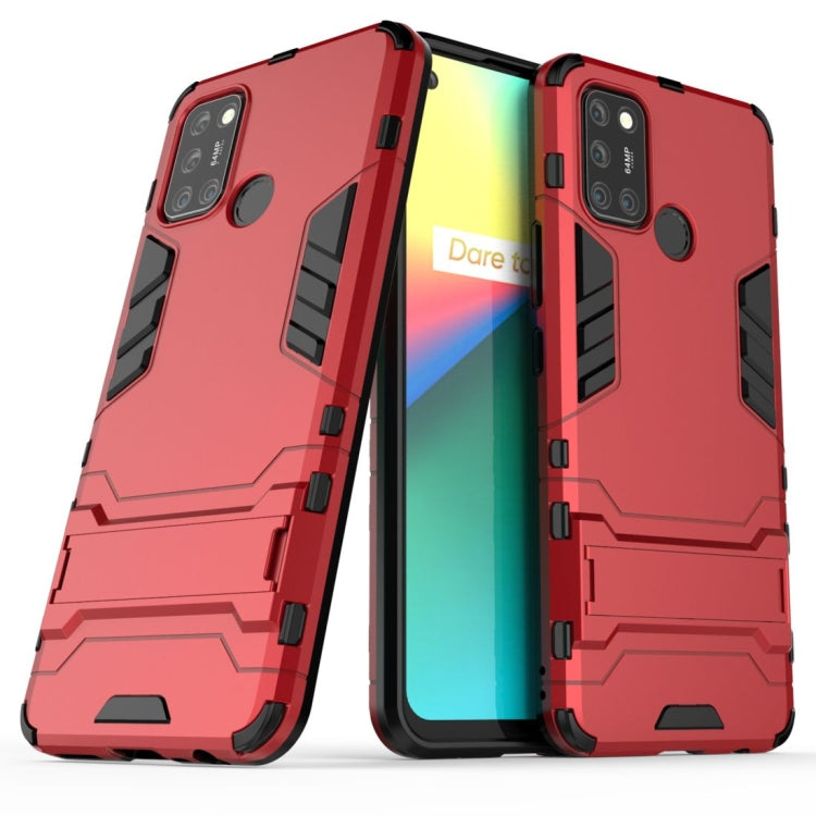 Custodia protettiva antiurto per PC + TPU con supporto invisibile, For OPPO F17, For OPPO Realme 7i