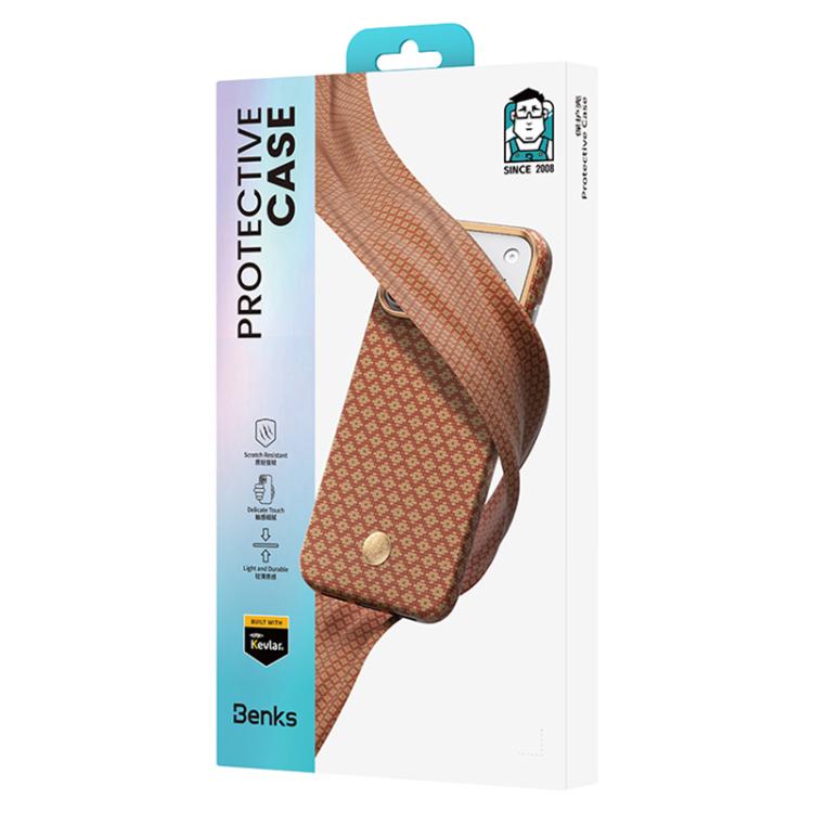 Custodia magnetica per telefono Benks Color Shield C1 Classic in Kevlar., For iPhone 17 Pro Max, For iPhone 17 Pro