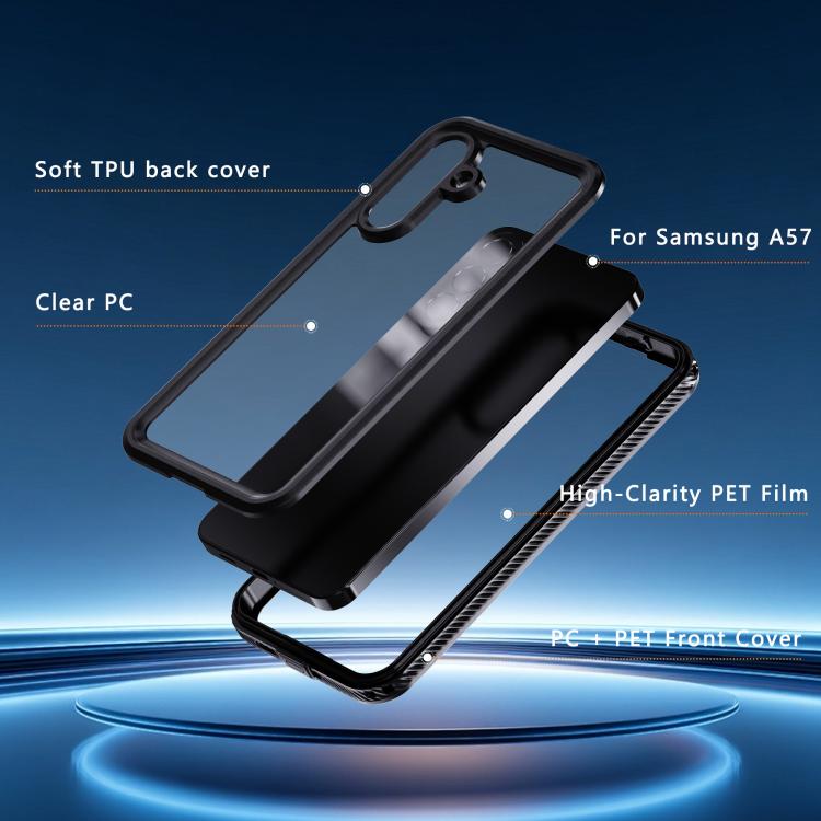 Custodia per telefono RedPepper antiurto IP68 impermeabile in PC ibrido TPU, For Galaxy A57 5G