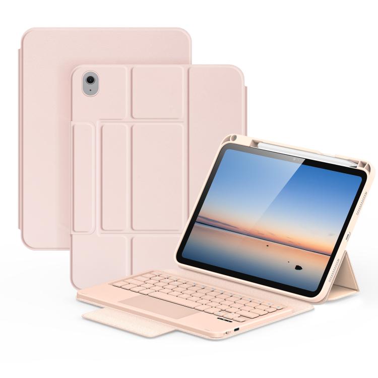 DUX DUCIS Serie YK Tastiera wireless magnetica Custodia per tablet in pelle vegana, For iPad Air 13 2026 / 2025 / 2024, For iPad Air 11 2026 / 2025 / 2024, For iPad Pro 13 2025 / 2024, For iPad Pro 11 2025 / 2024, For iPad 2025 / 2022