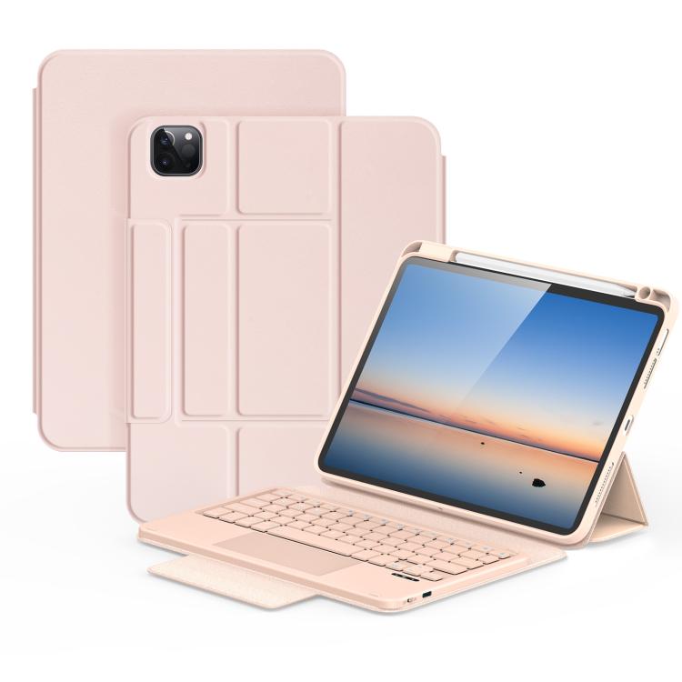 DUX DUCIS Serie YK Tastiera wireless magnetica Custodia per tablet in pelle vegana, For iPad Air 13 2026 / 2025 / 2024, For iPad Air 11 2026 / 2025 / 2024, For iPad Pro 13 2025 / 2024, For iPad Pro 11 2025 / 2024, For iPad 2025 / 2022