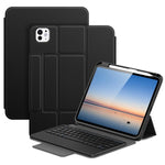 DUX DUCIS Serie YK Tastiera wireless magnetica Custodia per tablet in pelle vegana, For iPad Air 13 2026 / 2025 / 2024, For iPad Air 11 2026 / 2025 / 2024, For iPad Pro 13 2025 / 2024, For iPad Pro 11 2025 / 2024, For iPad 2025 / 2022