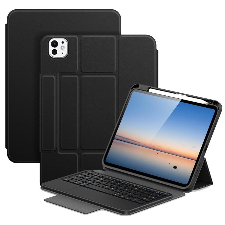 DUX DUCIS Serie YK Tastiera wireless magnetica Custodia per tablet in pelle vegana, For iPad Air 13 2026 / 2025 / 2024, For iPad Air 11 2026 / 2025 / 2024, For iPad Pro 13 2025 / 2024, For iPad Pro 11 2025 / 2024, For iPad 2025 / 2022