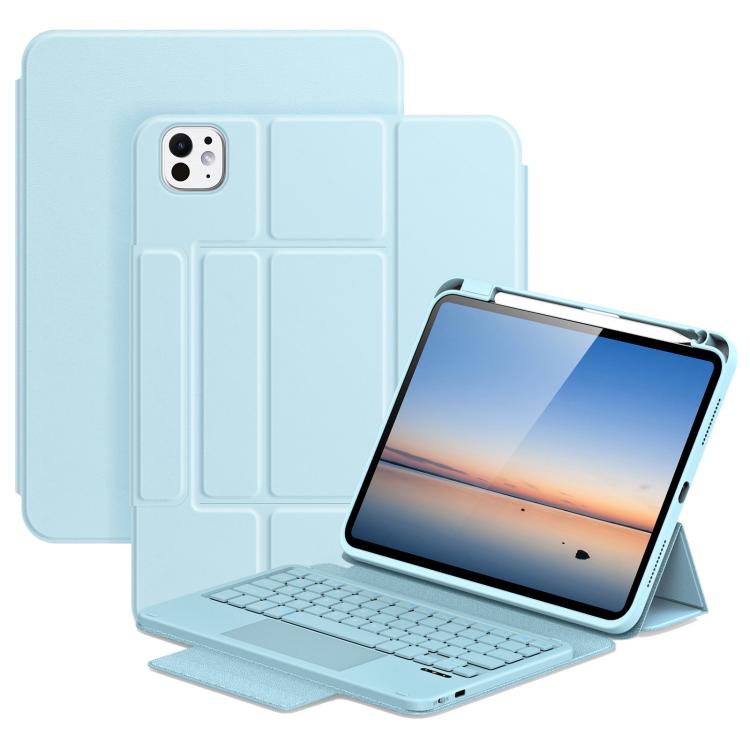 DUX DUCIS Serie YK Tastiera wireless magnetica Custodia per tablet in pelle vegana, For iPad Air 13 2026 / 2025 / 2024, For iPad Air 11 2026 / 2025 / 2024, For iPad Pro 13 2025 / 2024, For iPad Pro 11 2025 / 2024, For iPad 2025 / 2022