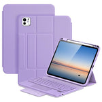 DUX DUCIS Serie YK Tastiera wireless magnetica Custodia per tablet in pelle vegana, For iPad Air 13 2026 / 2025 / 2024, For iPad Air 11 2026 / 2025 / 2024, For iPad Pro 13 2025 / 2024, For iPad Pro 11 2025 / 2024, For iPad 2025 / 2022
