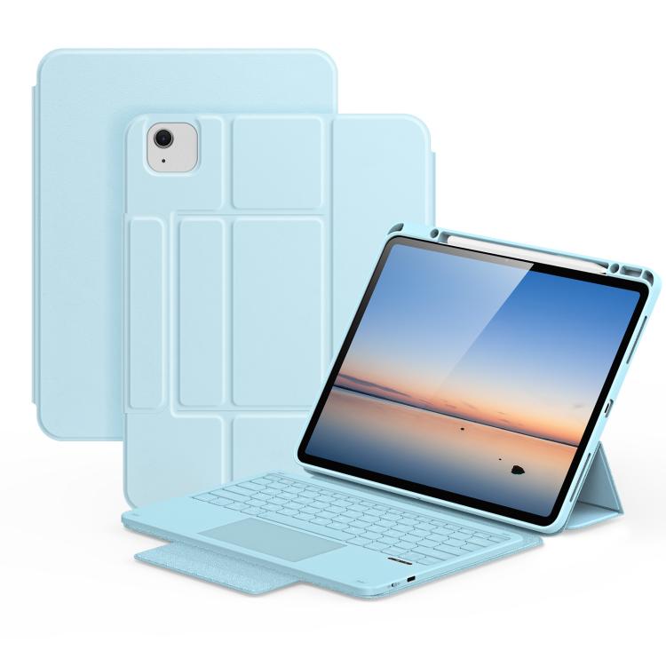 DUX DUCIS Serie YK Tastiera wireless magnetica Custodia per tablet in pelle vegana, For iPad Air 13 2026 / 2025 / 2024, For iPad Air 11 2026 / 2025 / 2024, For iPad Pro 13 2025 / 2024, For iPad Pro 11 2025 / 2024, For iPad 2025 / 2022