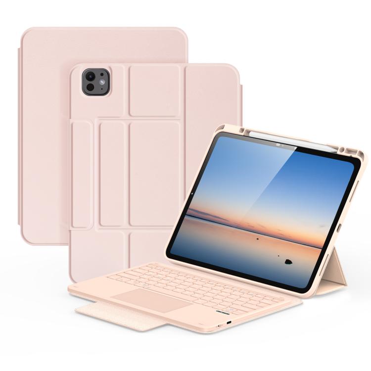 DUX DUCIS Serie YK Tastiera wireless magnetica Custodia per tablet in pelle vegana, For iPad Air 13 2026 / 2025 / 2024, For iPad Air 11 2026 / 2025 / 2024, For iPad Pro 13 2025 / 2024, For iPad Pro 11 2025 / 2024, For iPad 2025 / 2022