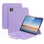 DUX DUCIS Serie YK Tastiera wireless magnetica Custodia per tablet in pelle vegana, For iPad Air 13 2026 / 2025 / 2024, For iPad Air 11 2026 / 2025 / 2024, For iPad Pro 13 2025 / 2024, For iPad Pro 11 2025 / 2024, For iPad 2025 / 2022