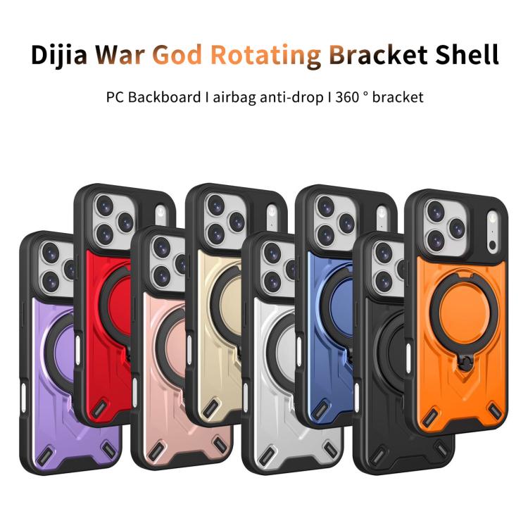 Custodia magnetica per telefono con supporto girevole Dijia, For iPhone 17 Pro Max, For iPhone 17 Pro, For iPhone 17