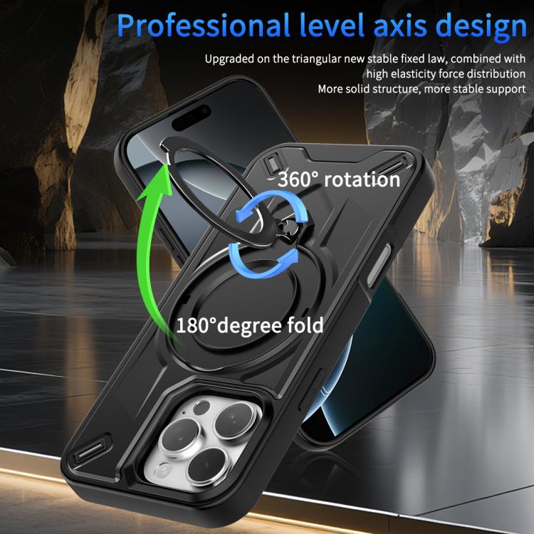 Custodia magnetica per telefono con supporto girevole Dijia, For iPhone 17 Pro Max, For iPhone 17 Pro, For iPhone 17