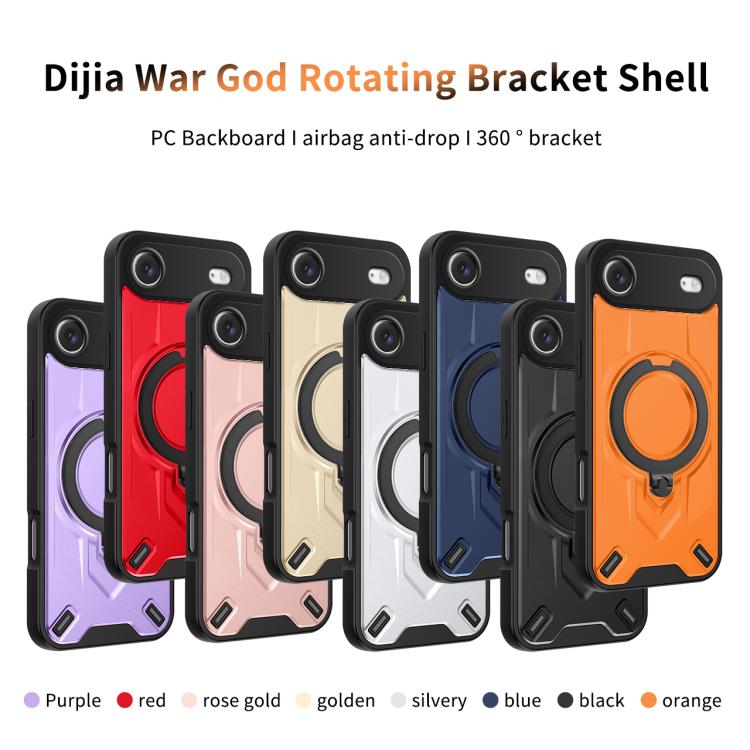 Custodia magnetica per telefono con supporto girevole Dijia, For iPhone Air, For iPhone 16 Pro Max, For iPhone 16 Pro