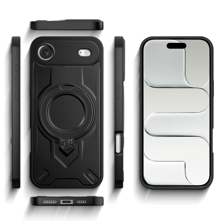 Custodia magnetica per telefono con supporto girevole Dijia, For iPhone Air, For iPhone 16 Pro Max, For iPhone 16 Pro