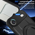 Custodia magnetica per telefono con supporto girevole Dijia, For iPhone Air, For iPhone 16 Pro Max, For iPhone 16 Pro