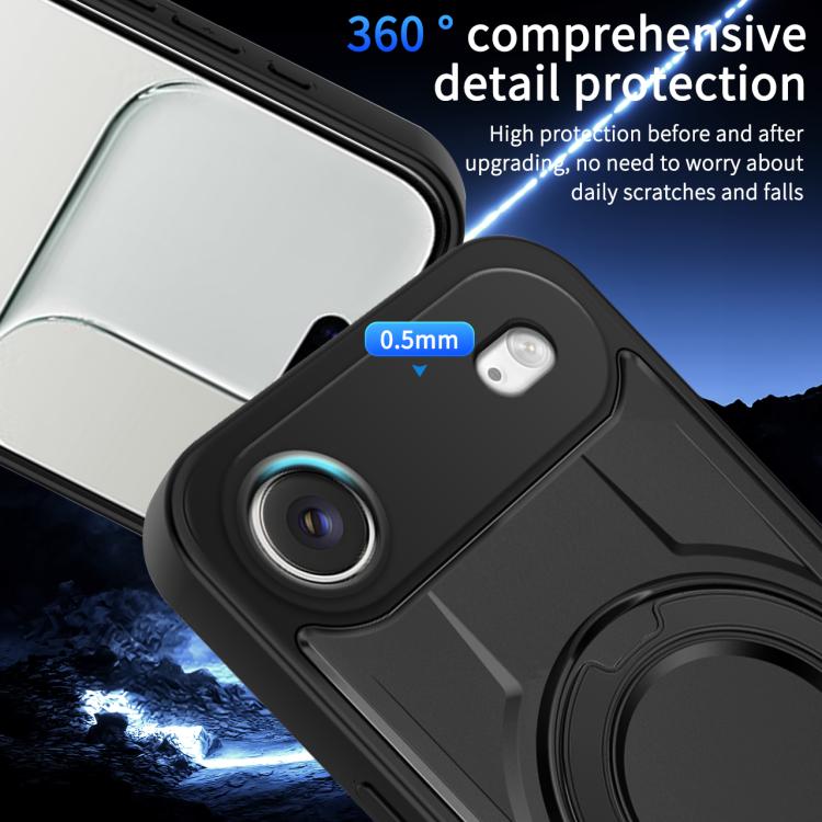Custodia magnetica per telefono con supporto girevole Dijia, For iPhone Air, For iPhone 16 Pro Max, For iPhone 16 Pro