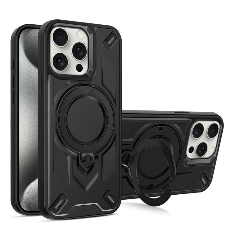 Custodia magnetica per telefono con supporto girevole Dijia, For iPhone 15 Pro Max, For iPhone 15 Pro, For iPhone 15 Plus
