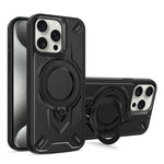 Custodia magnetica per telefono con supporto girevole Dijia, For iPhone 15 Pro Max, For iPhone 15 Pro, For iPhone 15 Plus
