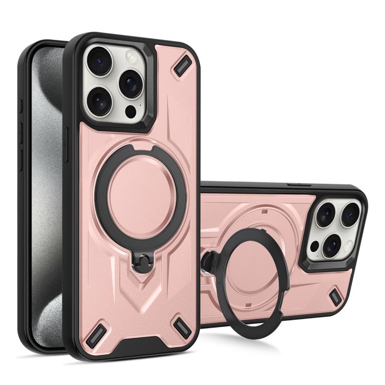 Custodia magnetica per telefono con supporto girevole Dijia, For iPhone 15 Pro Max, For iPhone 15 Pro, For iPhone 15 Plus