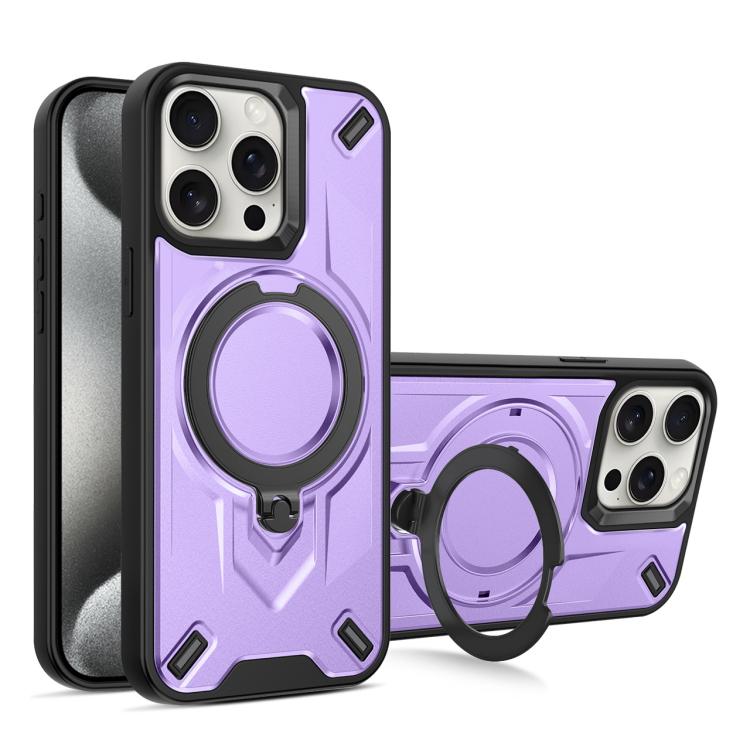 Custodia magnetica per telefono con supporto girevole Dijia, For iPhone 15 Pro Max, For iPhone 15 Pro, For iPhone 15 Plus