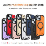 Custodia magnetica per telefono con supporto girevole Dijia, For iPhone 15, For iPhone 14 Plus, For iPhone 14