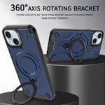 Custodia magnetica per telefono con supporto girevole Dijia, For iPhone 15, For iPhone 14 Plus, For iPhone 14