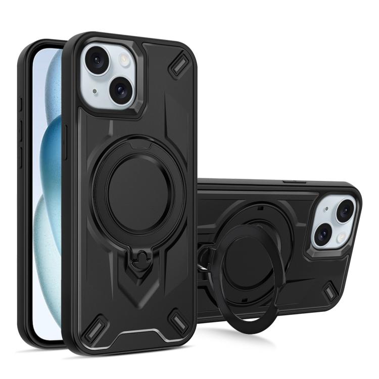 Custodia magnetica per telefono con supporto girevole Dijia, For iPhone 15, For iPhone 14 Plus, For iPhone 14