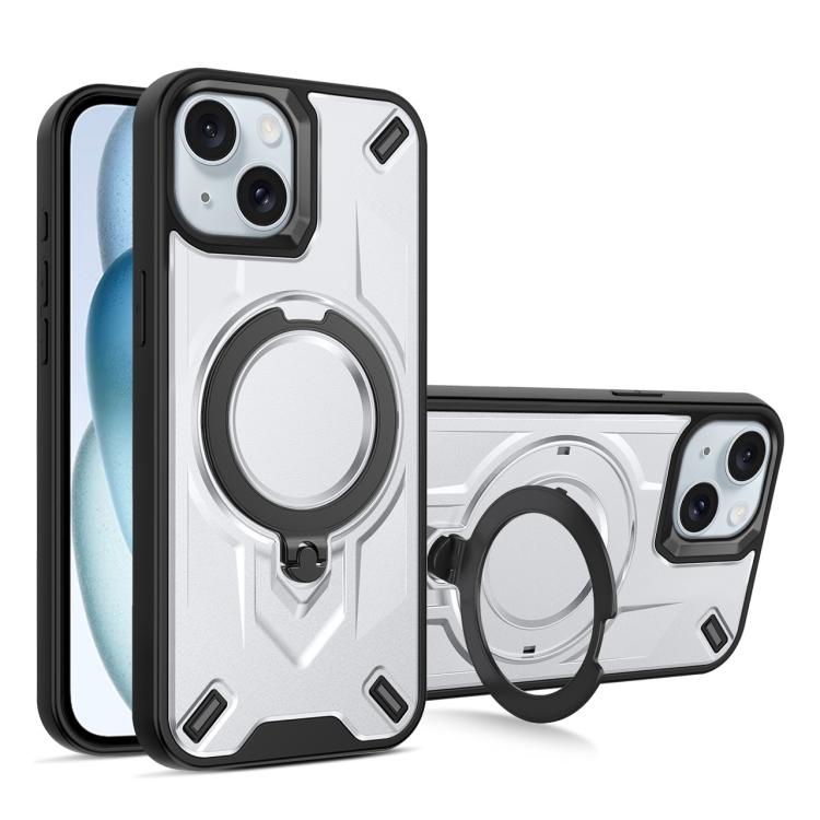 Custodia magnetica per telefono con supporto girevole Dijia, For iPhone 15, For iPhone 14 Plus, For iPhone 14