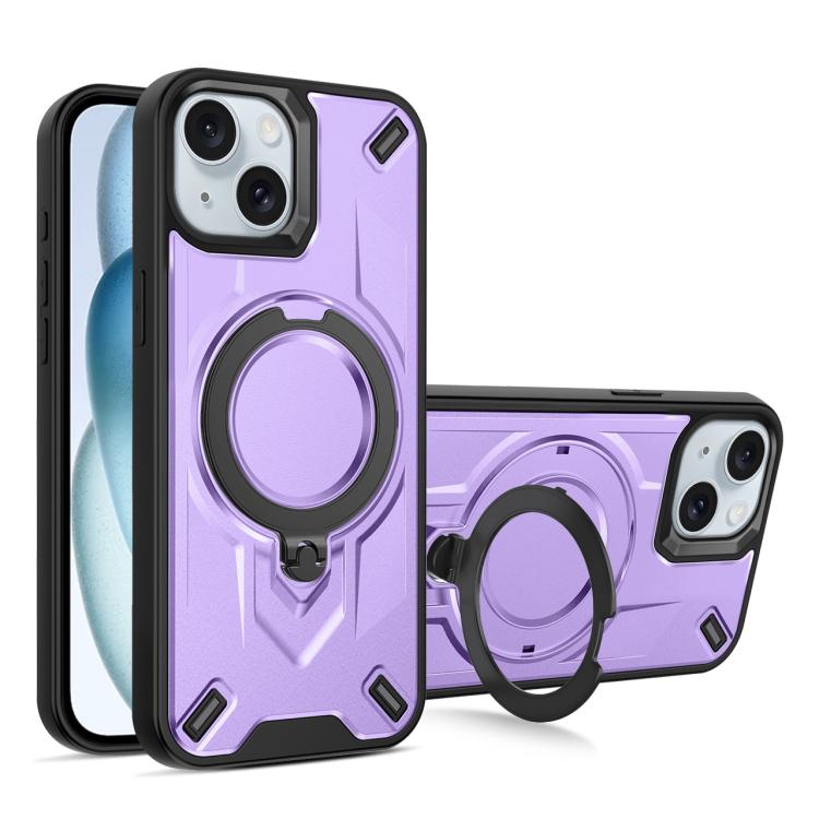 Custodia magnetica per telefono con supporto girevole Dijia, For iPhone 15, For iPhone 14 Plus, For iPhone 14