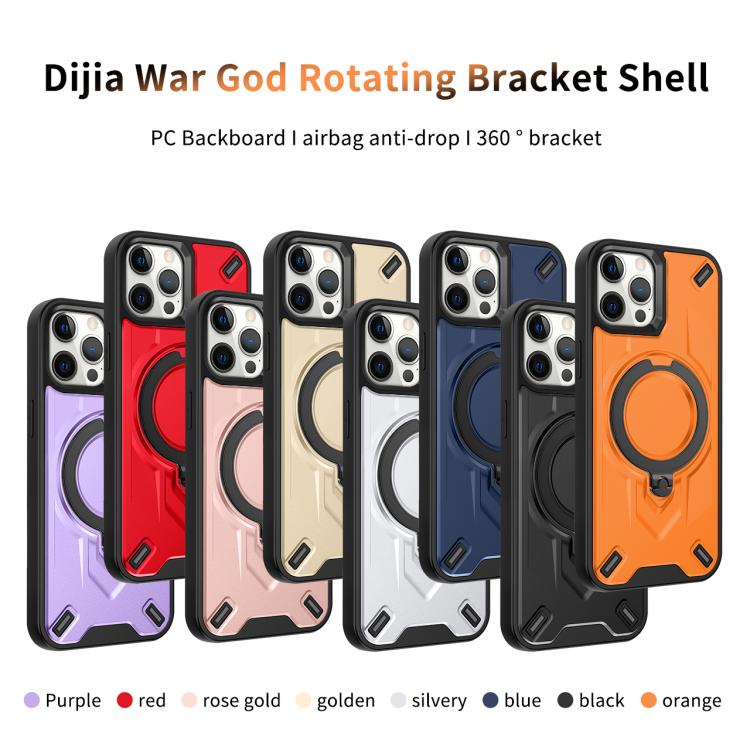 Custodia magnetica per telefono con supporto girevole Dijia, For iPhone 14 Pro, For iPhone 14 Pro Max, For iPhone 13 Pro Max
