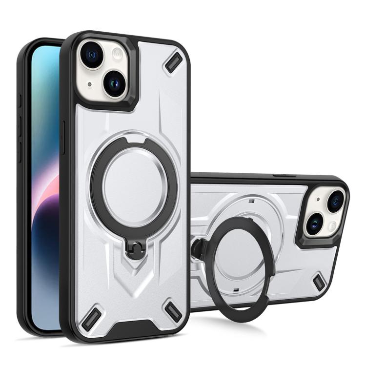 Custodia magnetica per telefono con supporto girevole Dijia, For iPhone 15, For iPhone 14 Plus, For iPhone 14