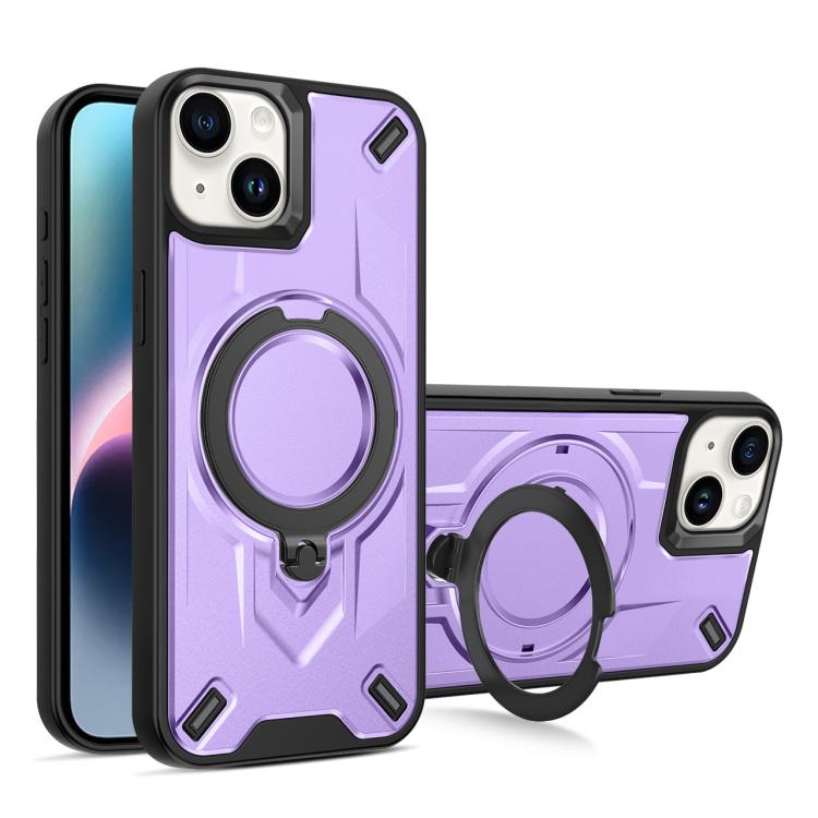 Custodia magnetica per telefono con supporto girevole Dijia, For iPhone 15, For iPhone 14 Plus, For iPhone 14