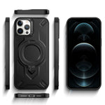 Custodia magnetica per telefono con supporto girevole Dijia, For iPhone 12 Pro, For iPhone 11 Pro Max, For iPhone 11