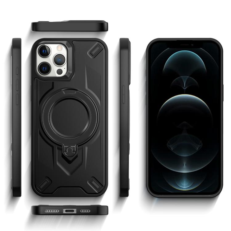 Custodia magnetica per telefono con supporto girevole Dijia, For iPhone 12 Pro, For iPhone 11 Pro Max, For iPhone 11