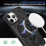 Custodia magnetica per telefono con supporto girevole Dijia, For iPhone 12 Pro, For iPhone 11 Pro Max, For iPhone 11