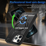 Custodia magnetica per telefono con supporto girevole Dijia, For iPhone 12 Pro, For iPhone 11 Pro Max, For iPhone 11