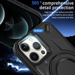 Custodia magnetica per telefono con supporto girevole Dijia, For iPhone 12 Pro, For iPhone 11 Pro Max, For iPhone 11