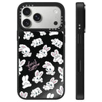 Custodia per telefono con specchio e pulsante di controllo della fotocamera con motivo coniglietto., For iPhone 17 Pro Max, For iPhone 17 Pro, For iPhone 17