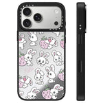 Custodia per telefono con specchio e pulsante di controllo della fotocamera con motivo coniglietto., For iPhone 17 Pro Max, For iPhone 17 Pro, For iPhone 17