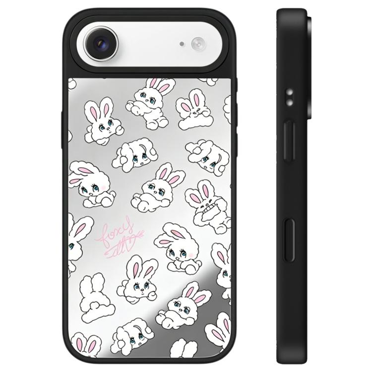 Custodia per telefono con specchio e pulsante di controllo della fotocamera con motivo coniglietto., For iPhone Air