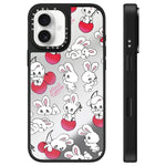 Custodia per telefono con specchio e motivo a coniglietto, For iPhone 16 Pro Max, For iPhone 16 Pro, For iPhone 16 Plus